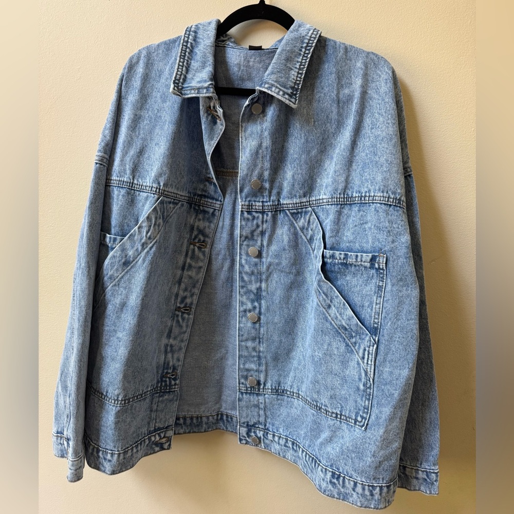 Oversized Blue Denim Jacket